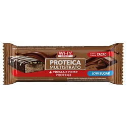 Barretta proteica multistrato ricoperta Nocciola