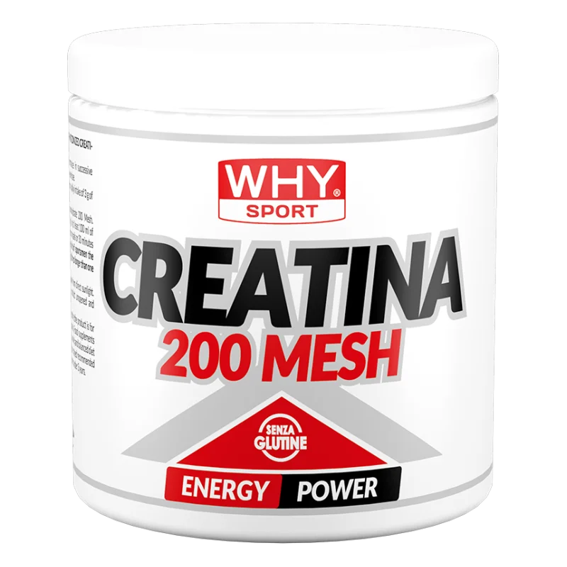 Integratore alimentare di creatina monoidrato micronizzata 200 mesh.